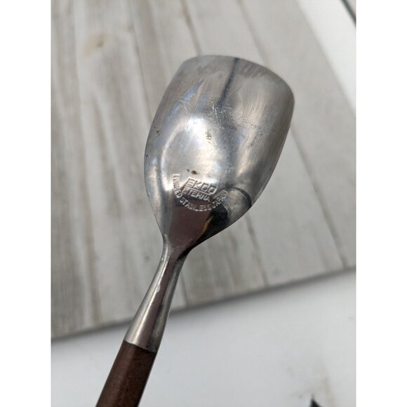 Vintage EKCO ETERNA #1 Mid Century Canoe Muffin Sugar Shovel Spoon Flatware - Picture 7 of 8